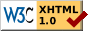 G.T.T. website is XHTML 1.0 Validated